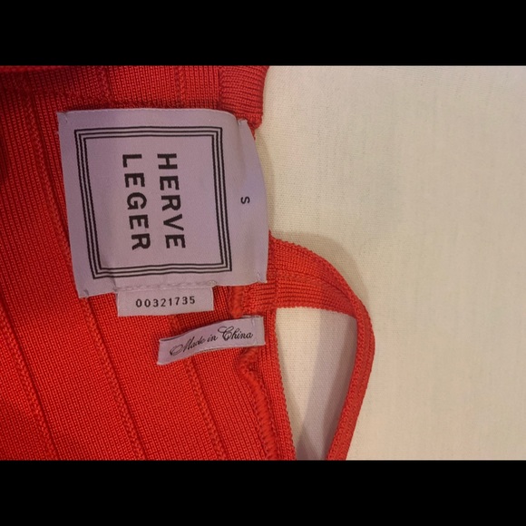 Herve Leger Red Dress - Picture 4 of 4